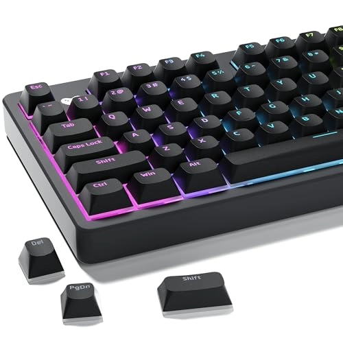 GMKWTL XVX - Shine Through Black Semi Translucent Double Shot PBT