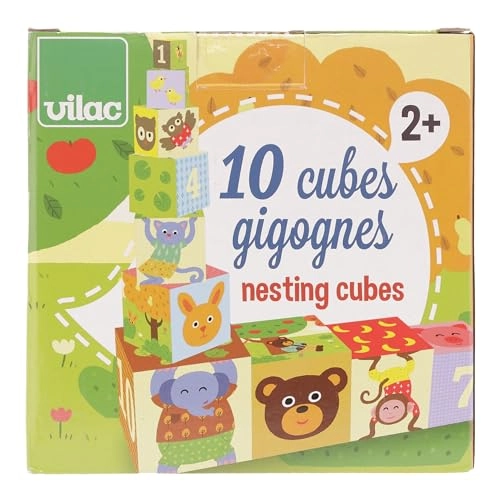 First Age Toy Nesting Cubes Melusine - 24 months and up 10 pieces