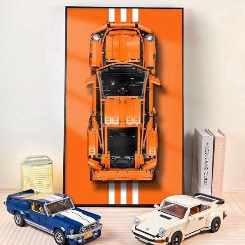 Display Wall Plate for LEGO Porsche 911 GT3 RS 42056 - 75X45cm