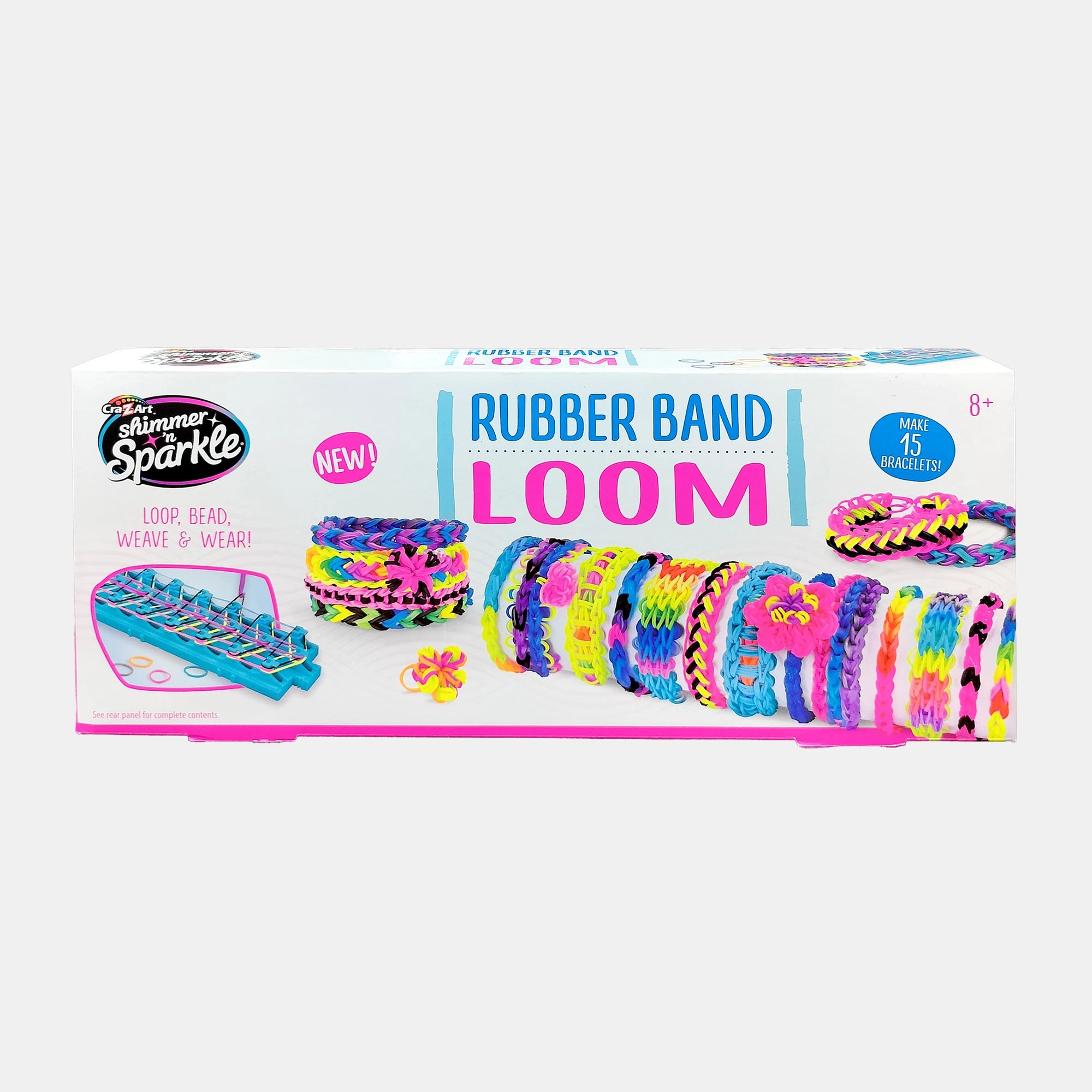 Rubber Band Loom - 400 latex-free bands 15 bracelets