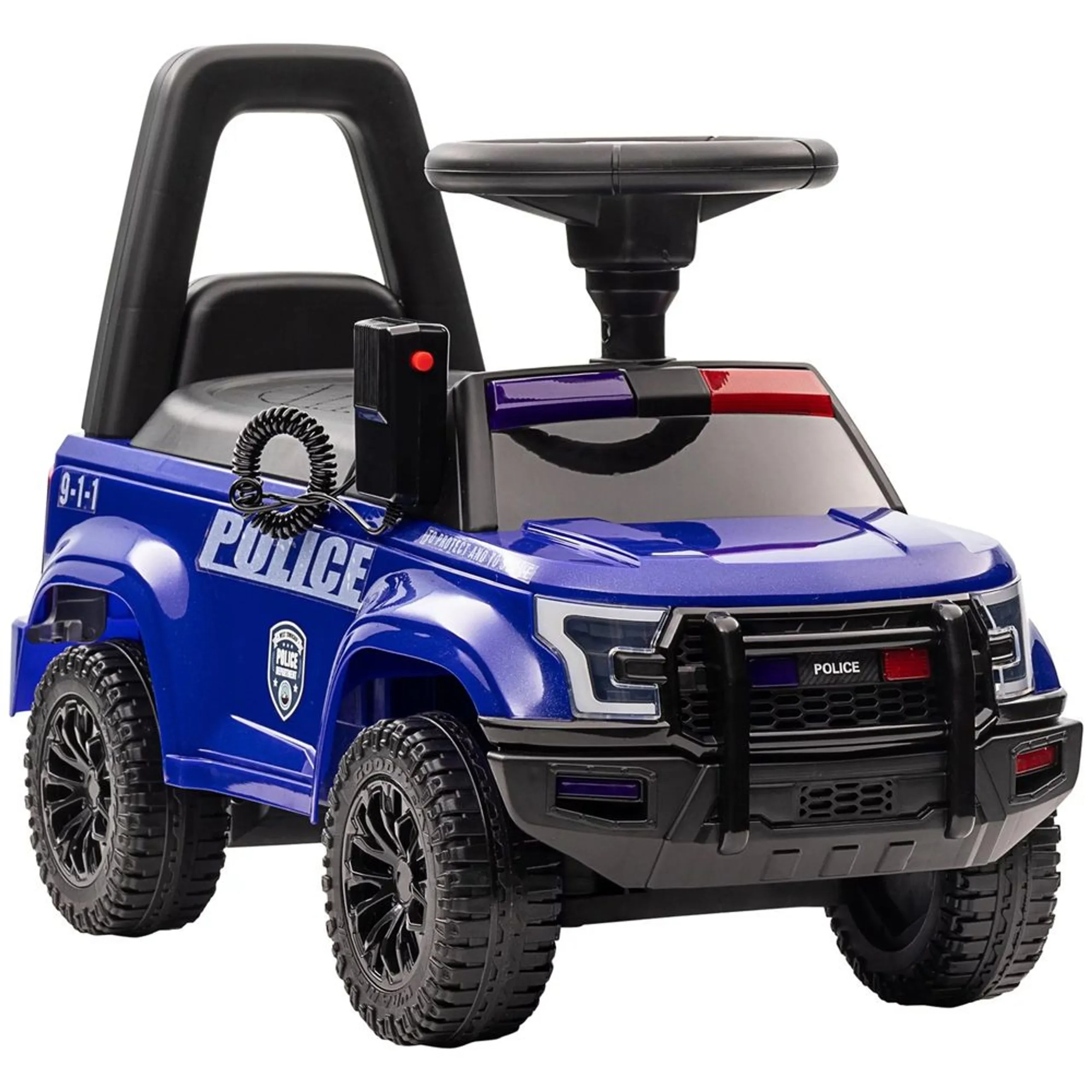 Factual Toys Kids Police Push Car - Blue Suitable for 3 years & above