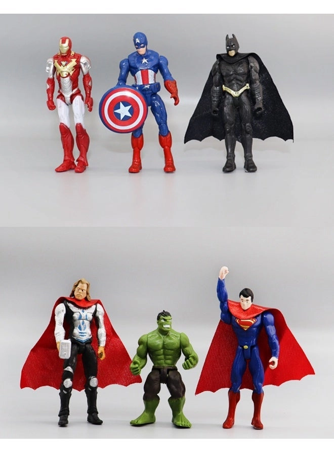 Superhero Action Figure Set - 3+ 6-Piece
