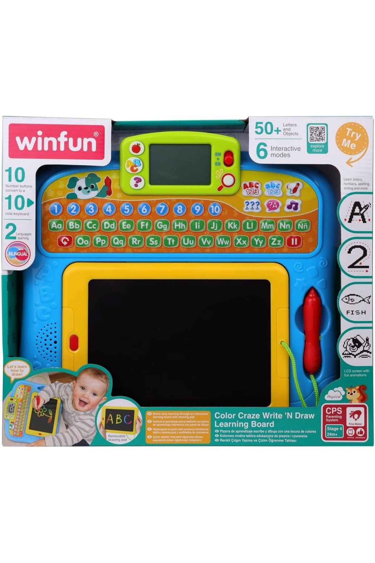 Color Craze Write 'N Draw Learning Board - 1 Piece