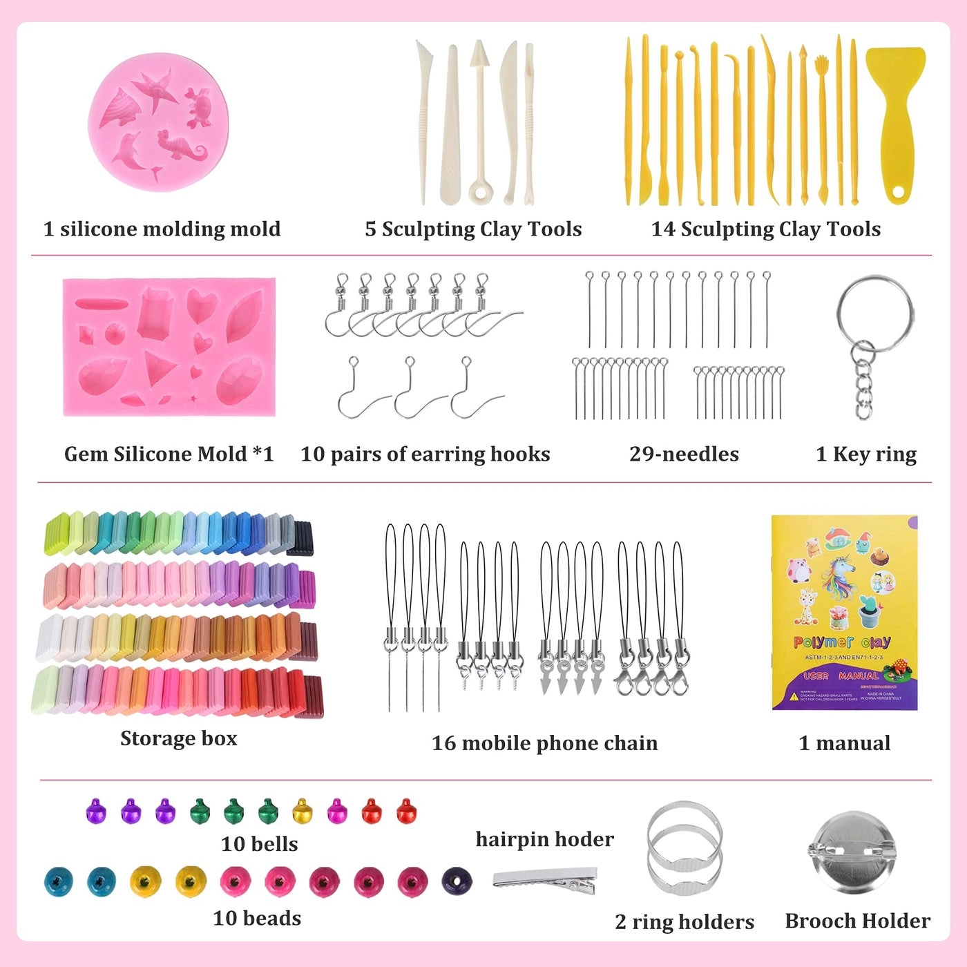 Polymer Clay - 72 colors