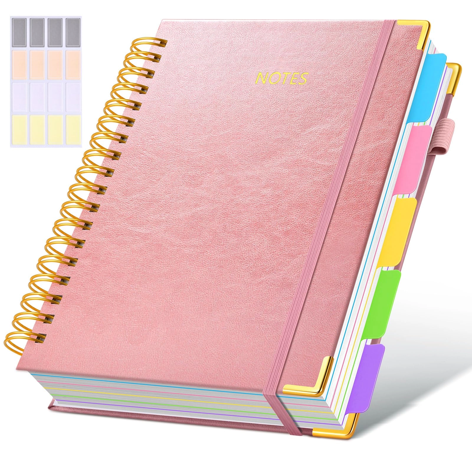 dilitego Spiral Notebook Large Hardcover - Lined 150 Sheets
