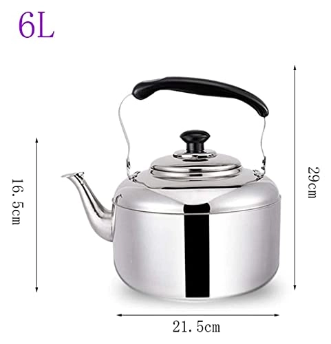 Stove Top Whistling Kettle - 4L 5L 6L 7L 8L