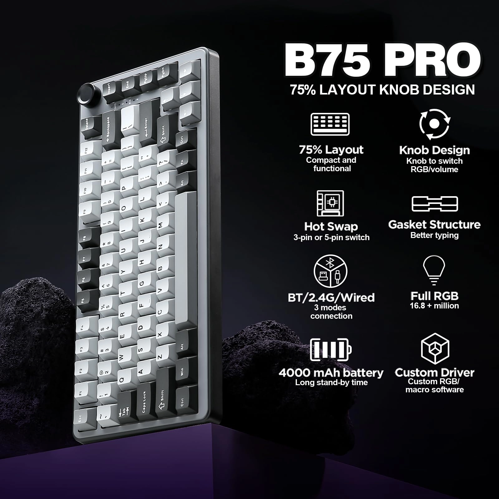 B75 PRO - 75% Wired/Wireless