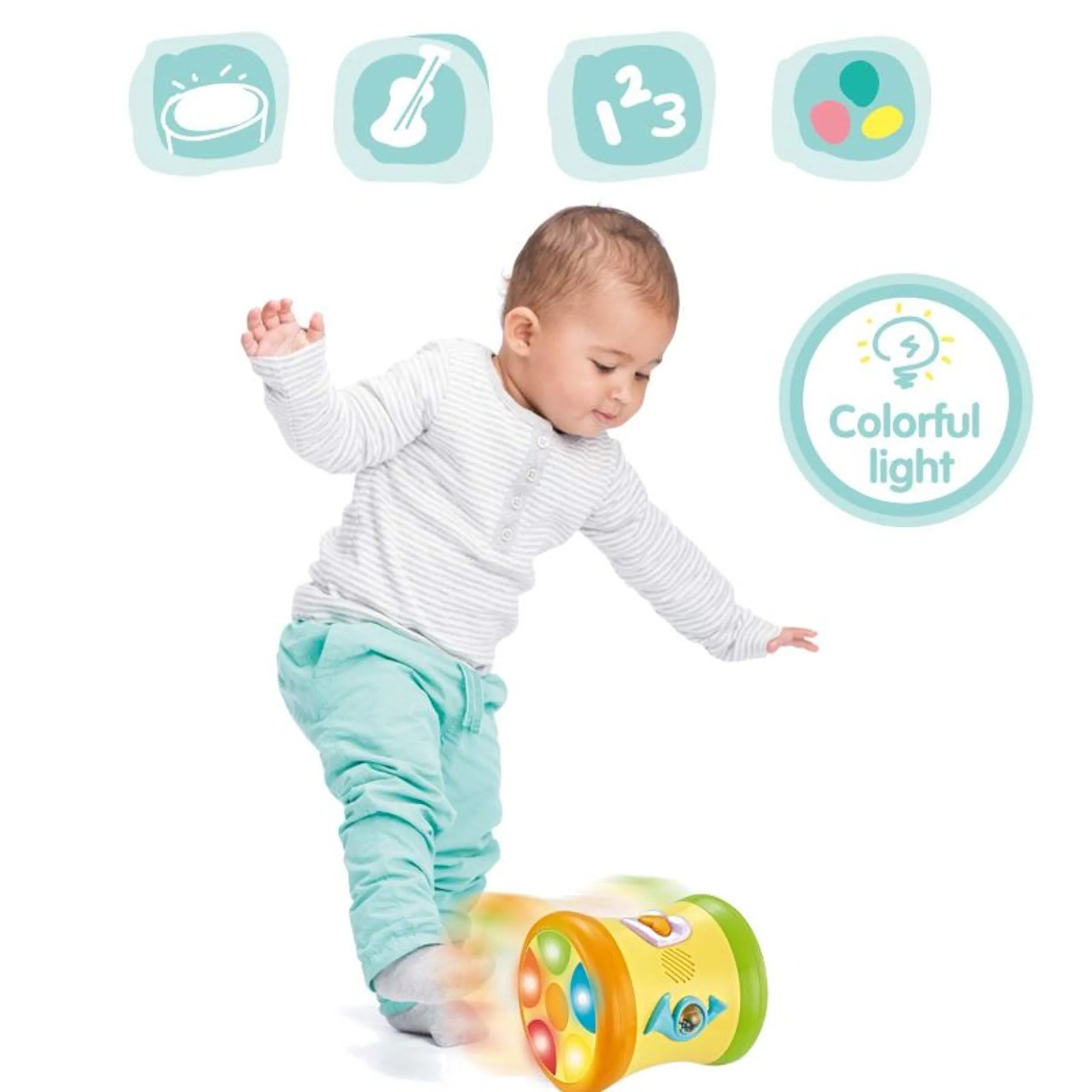 Baby Musical Drum - 12 songs Suitable for 10 months & above