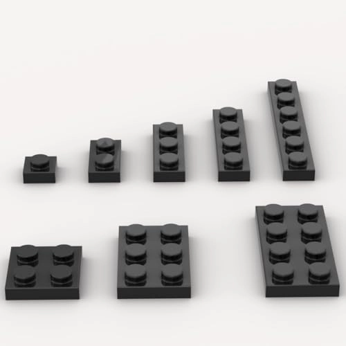 Classic Building plates - ABS plastic 100pcs