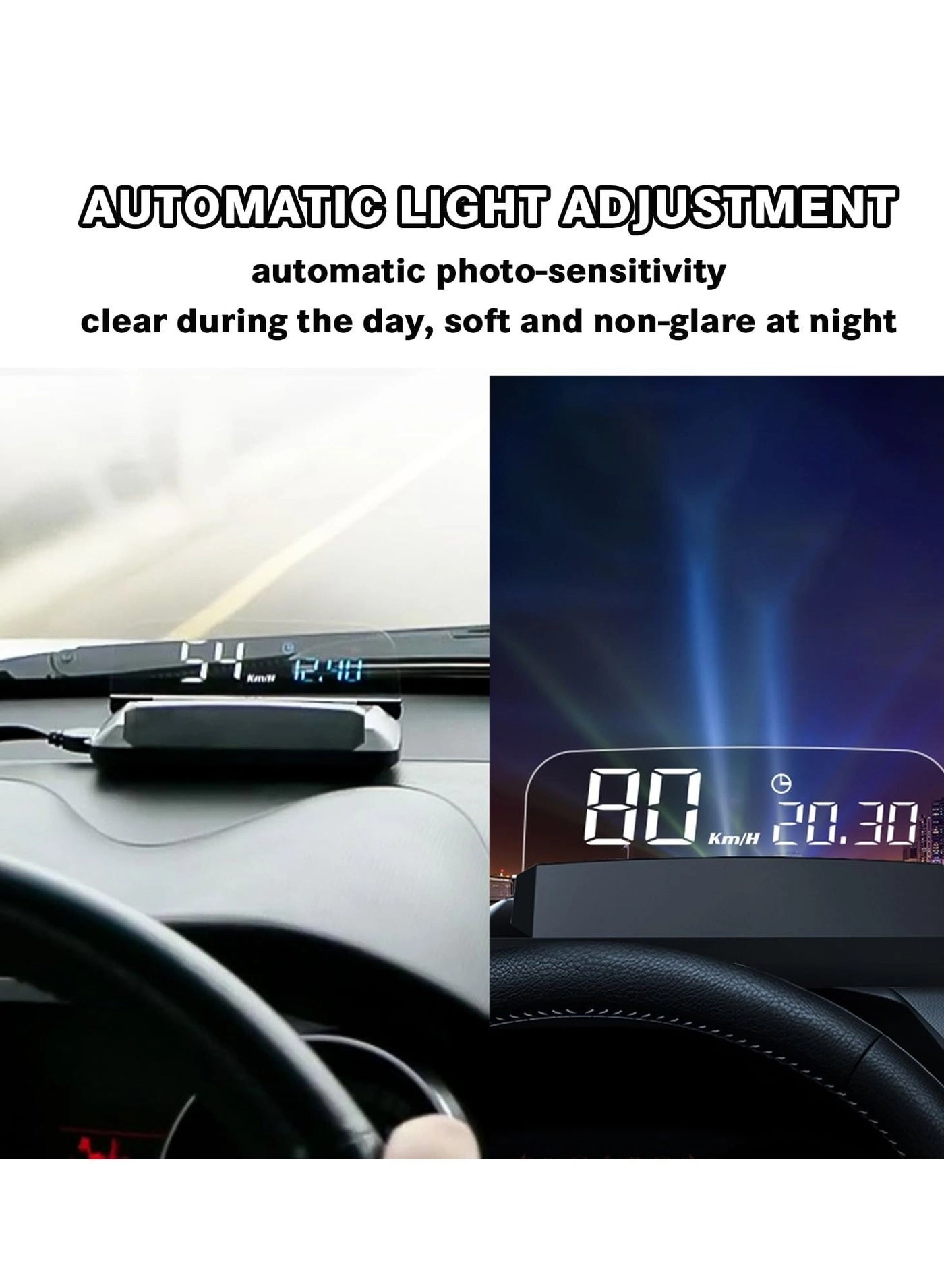 HUD Head up - OBD2 GPS Dual System Digital Speedometer