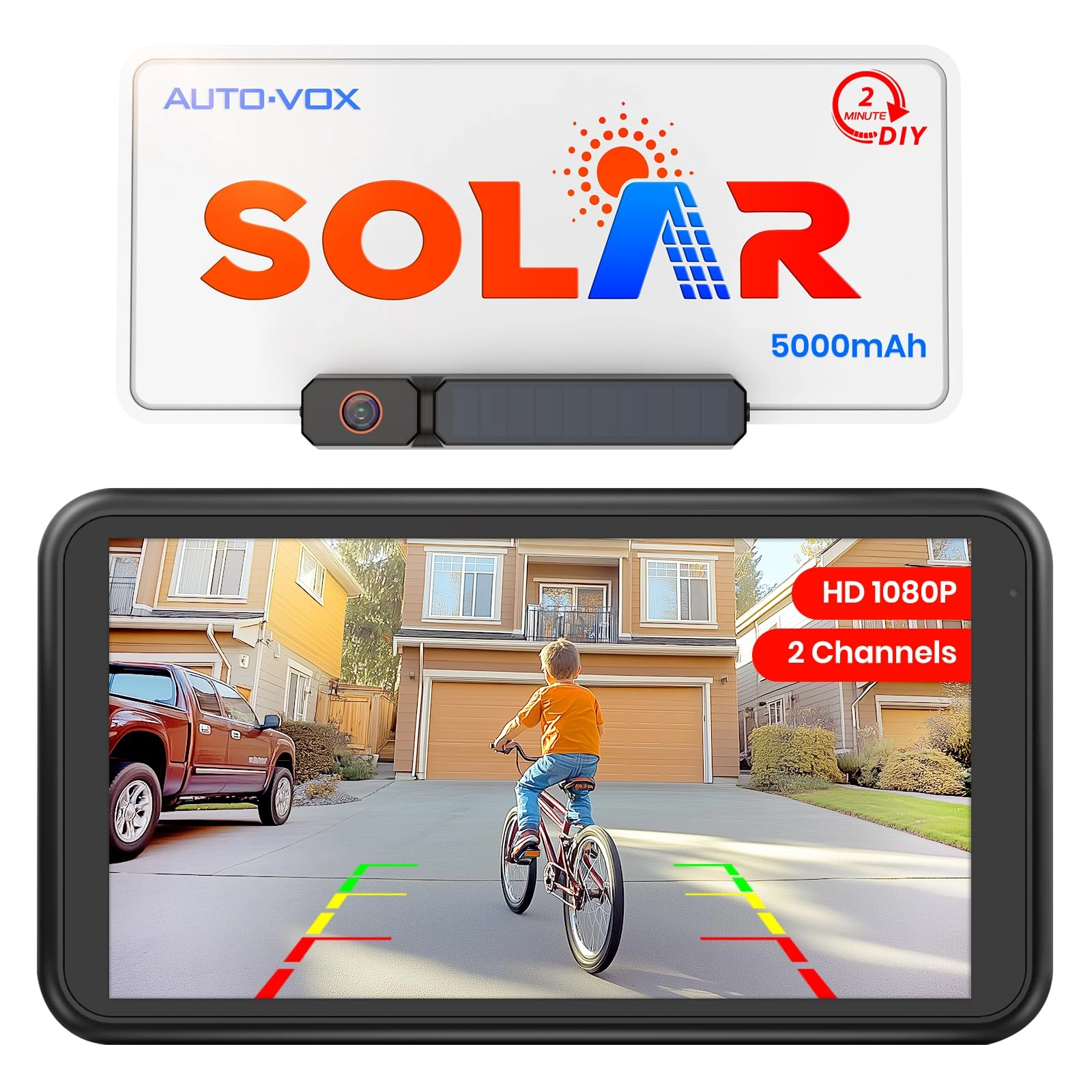 Autovox Solar3A Plus - Night vision Wireless 1080P