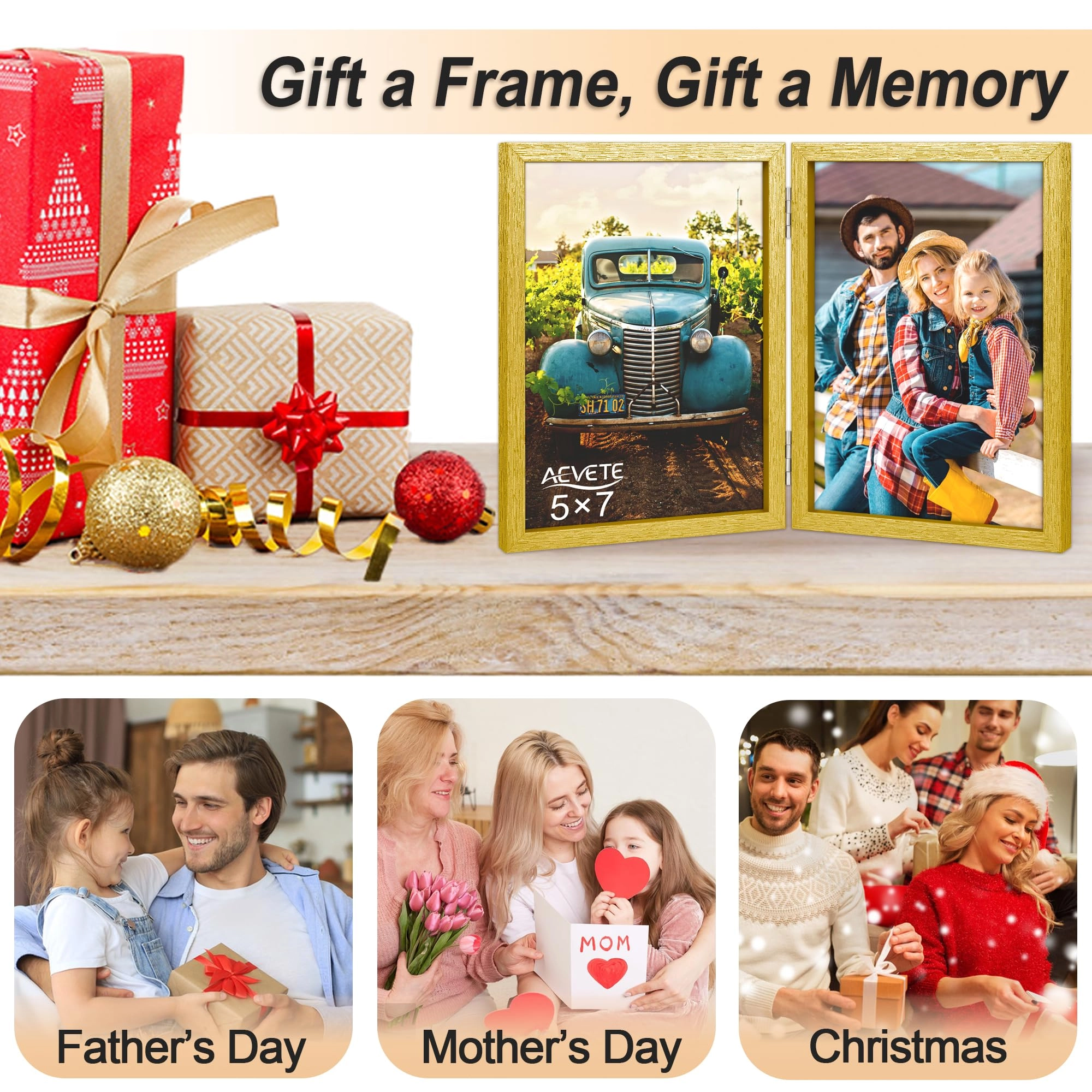 Double Picture Frame - 5x7 two