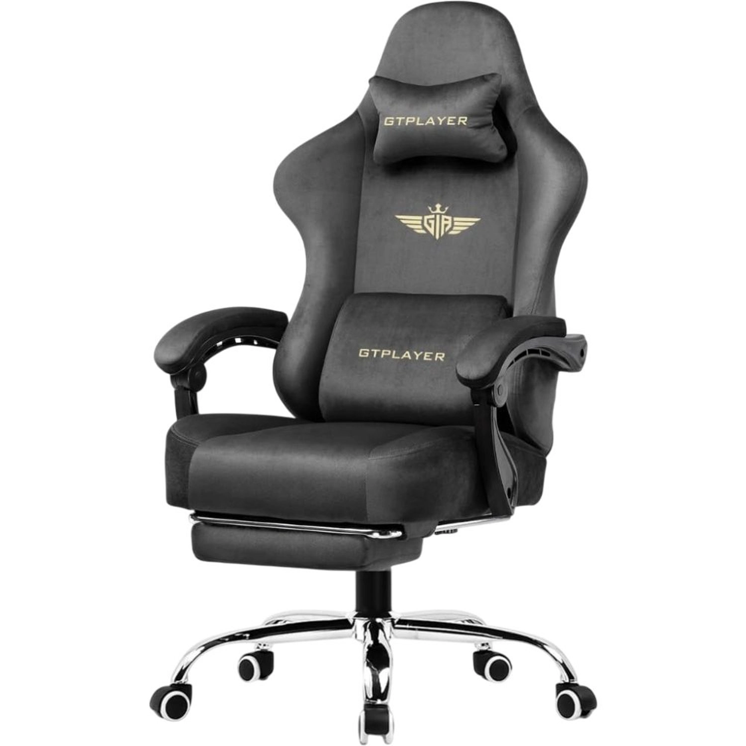 GTPLAYER GT829 - Gaming Chair Velvet Grey