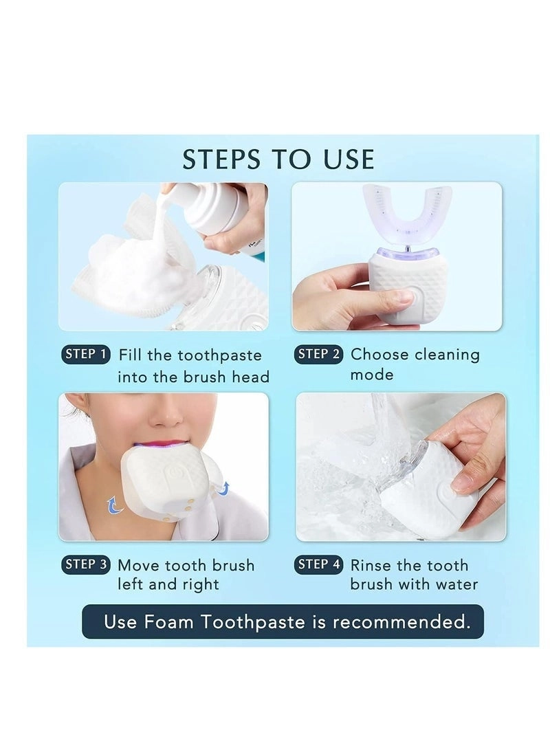 Ultrasonic Teeth Cleaner - U-Shaped 30,000 VPM USB Rechargeable