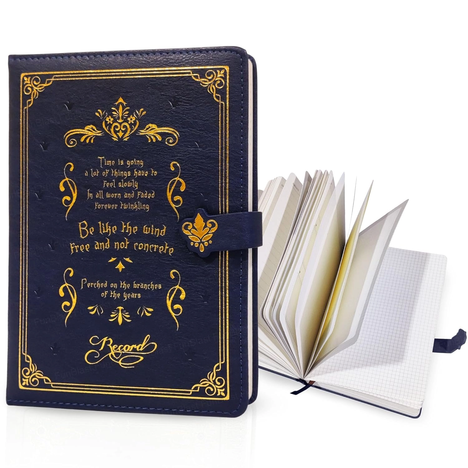 Mini Transparent Binder Spiral Diary Notebook