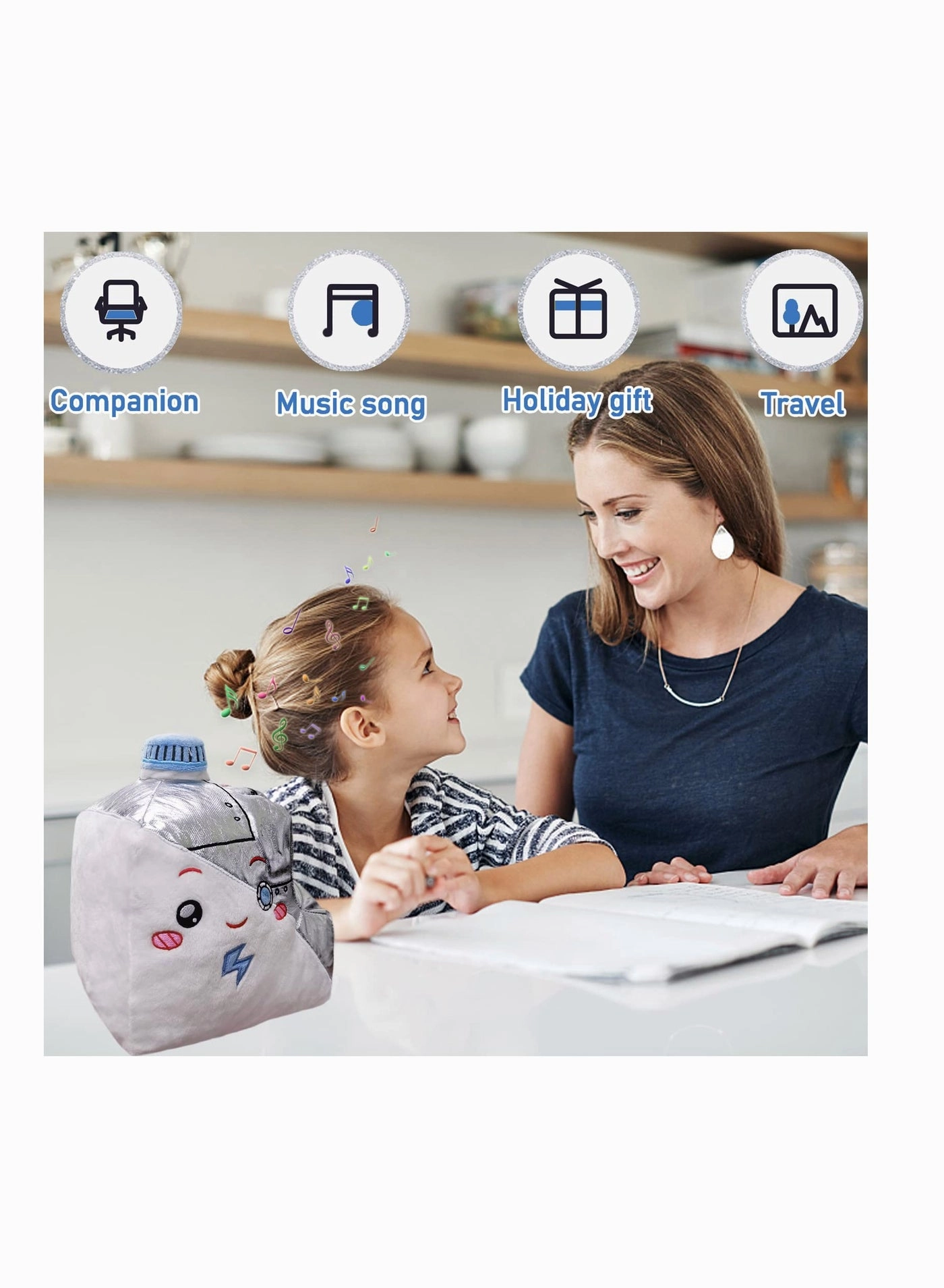 Milk Cup Cyborg Plush Toy 24 cm LED