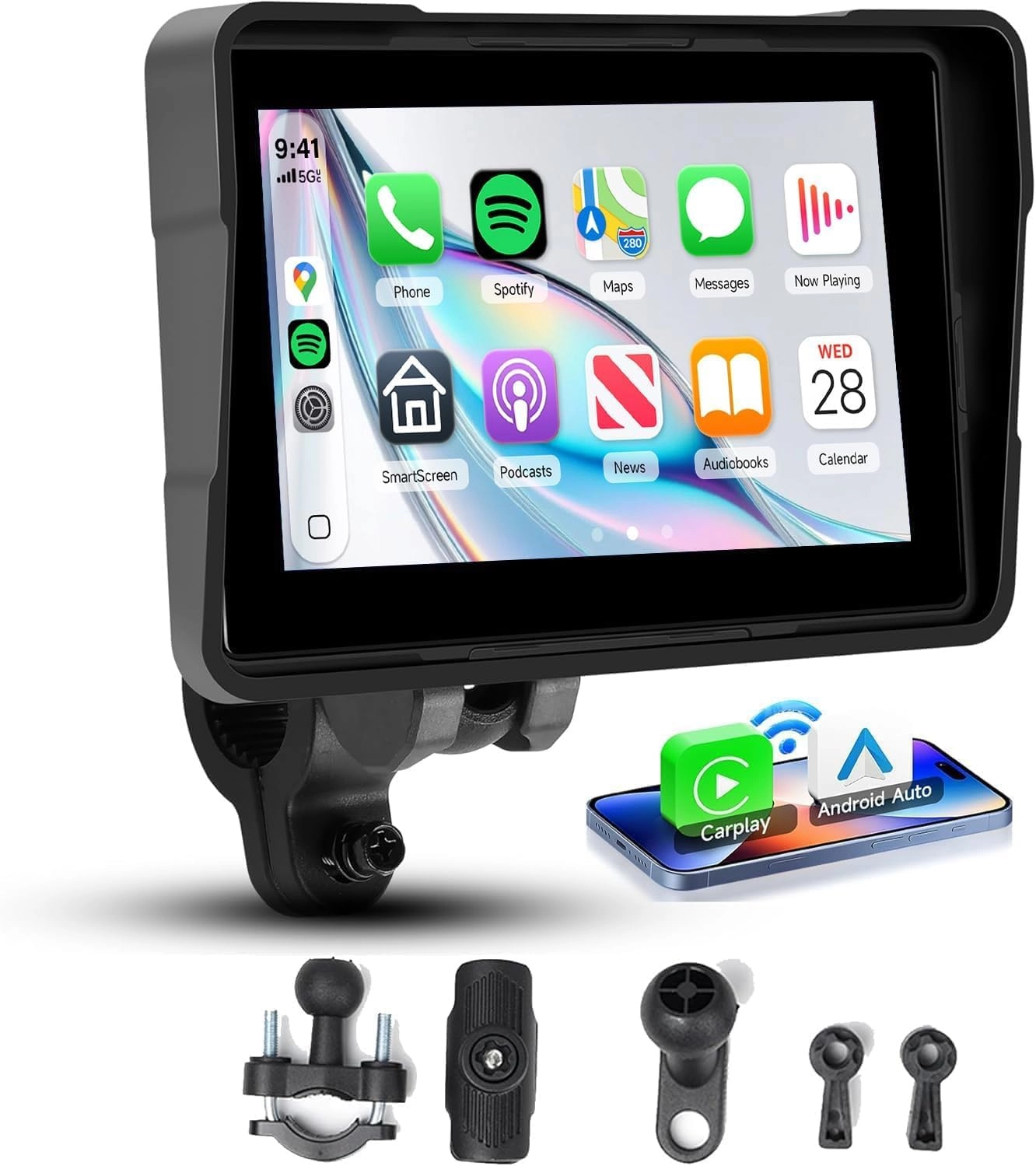 Motorcycle Wireless CarPlay - 5 Inch