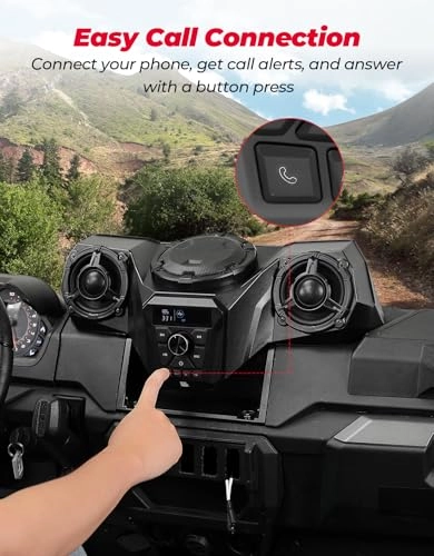 UTV 3-Speakers Sound System - 5.25" Stereo