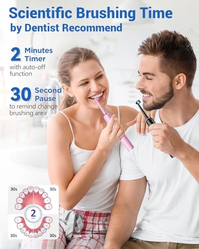 Y06W - 2 Pack 10 Brush Heads 60-Day Battery Life