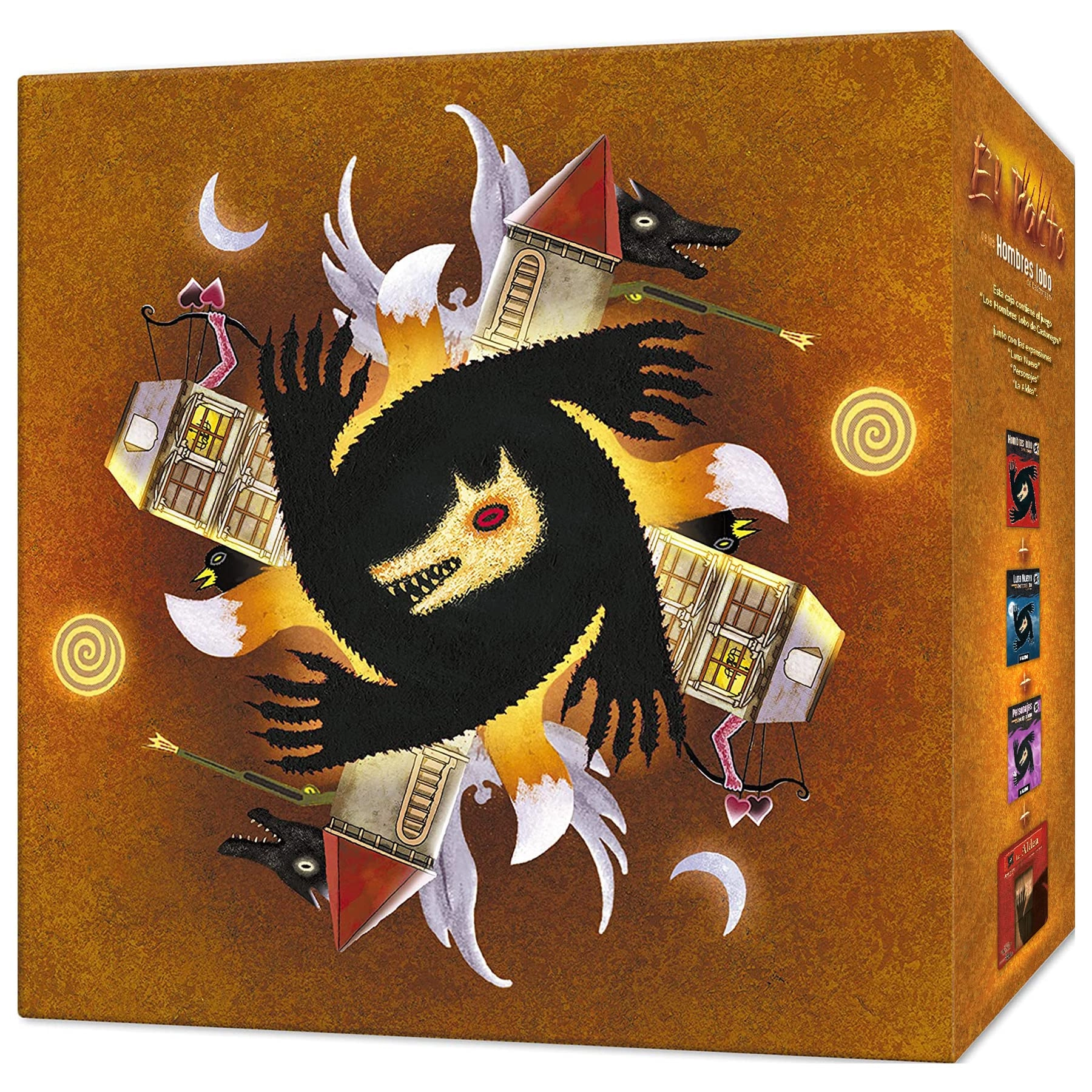 Asmodee The Werewolves of Miller's Hollow + New Moon + Characters + The Village (Spanish)