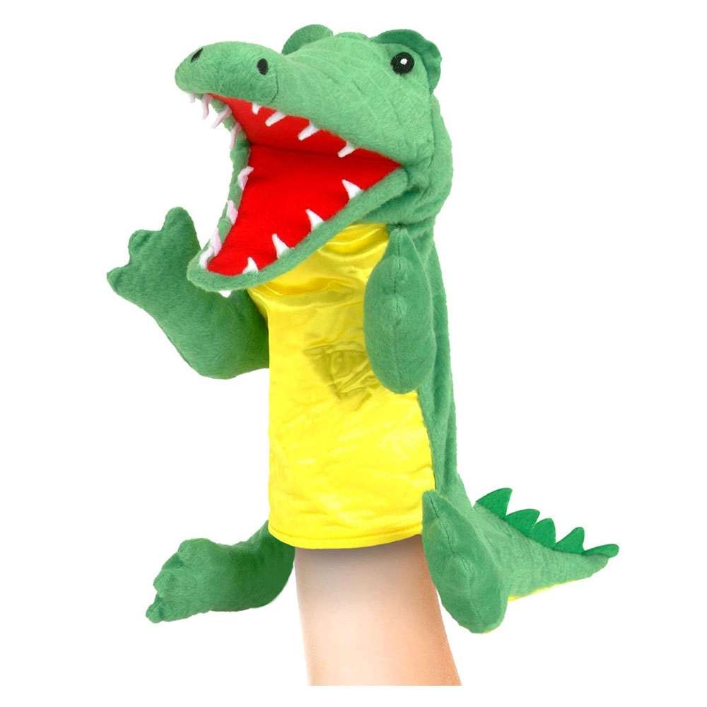 Hand Puppet Crocodile - Green 26 x 50 cm
