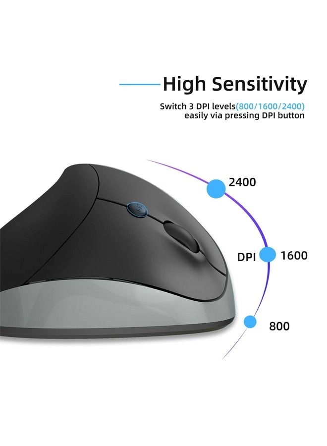 Vertical Ergonomic Mouse - Wireless