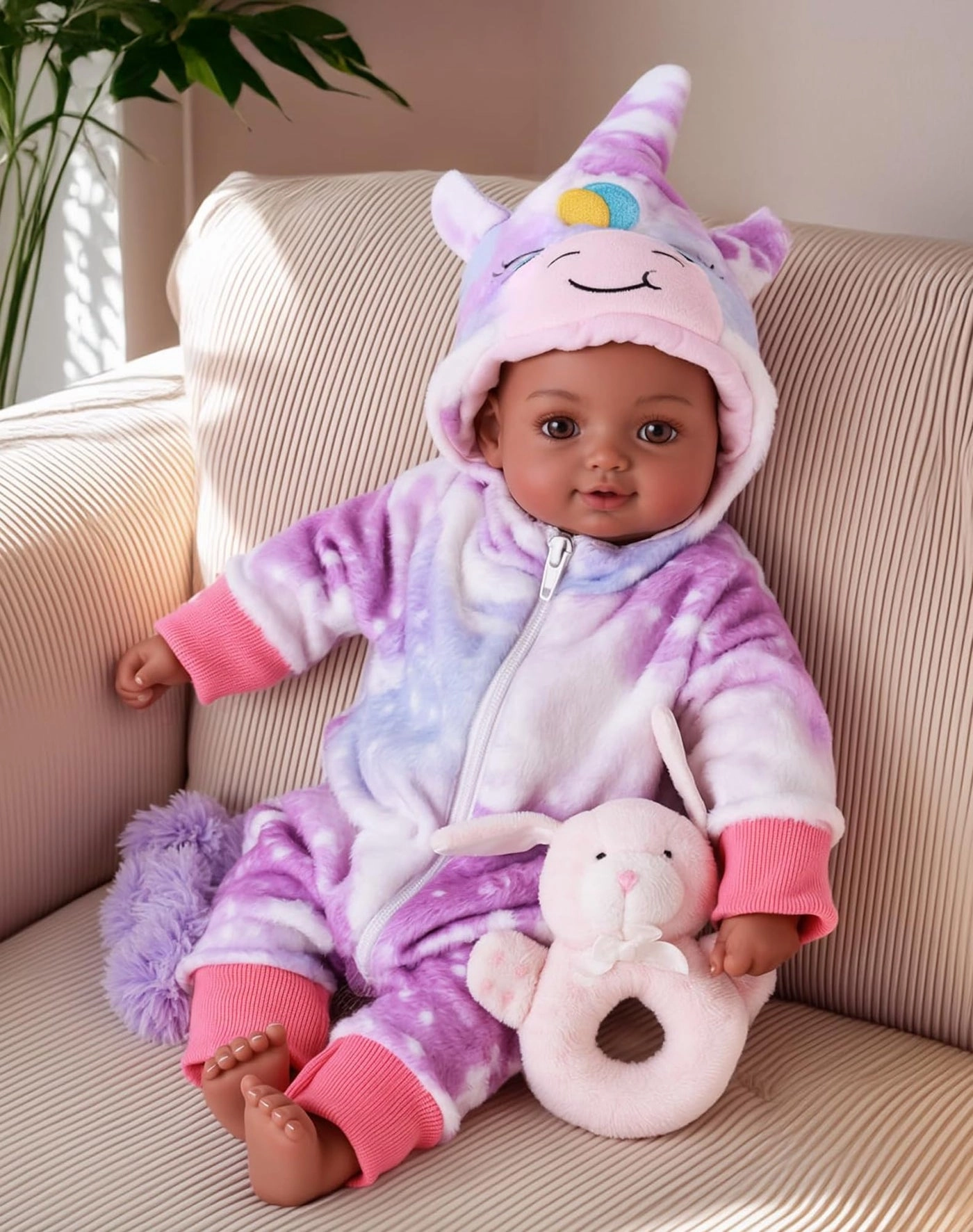 Realistic Baby Doll - 15-inch Vinyl Cotton Gift Set Ages 3+