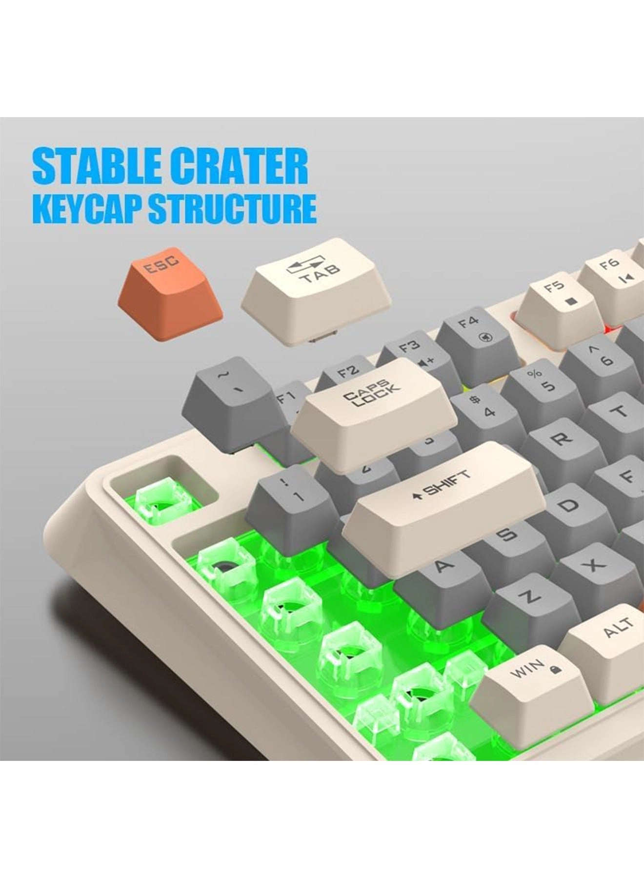 Gaming Keyboard and Mouse Set - EN/AR Wired