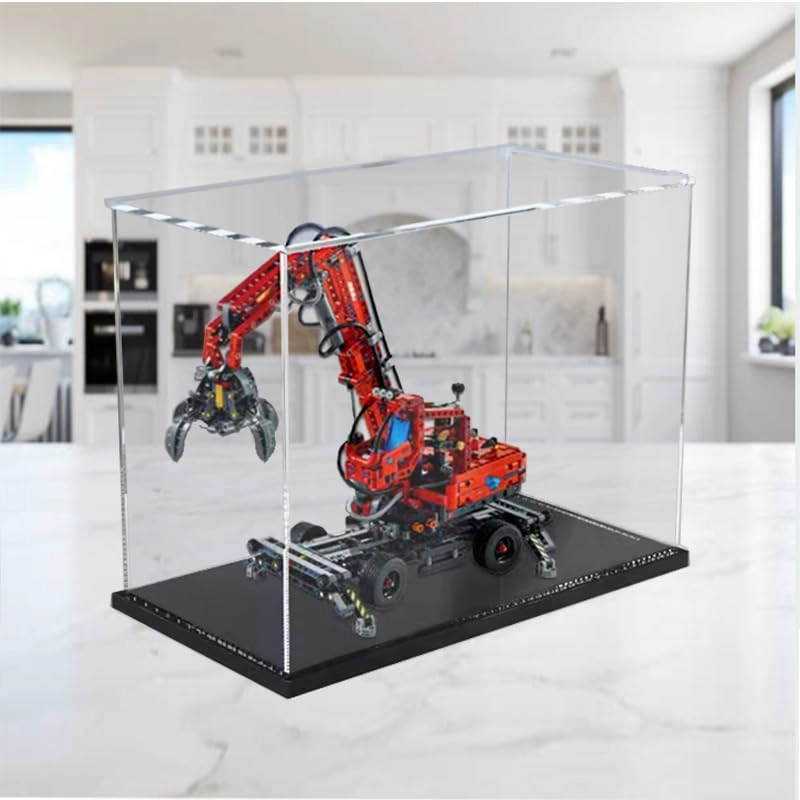 Technic Acrylic Display Case (42144) - Black Bottom+background 17.71x7.87x15.74in