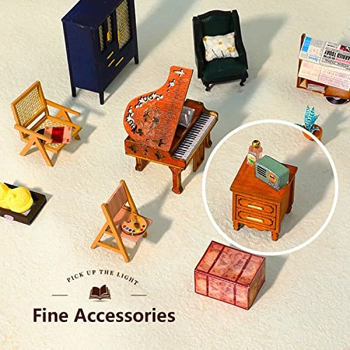 DIY Miniature Dollhouse Kit - Mini 3D Wooden Music Movement