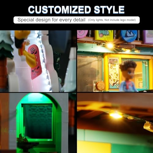 LED Lighting Kit for LEGO Friends Holiday Ski Slope and Café 41756