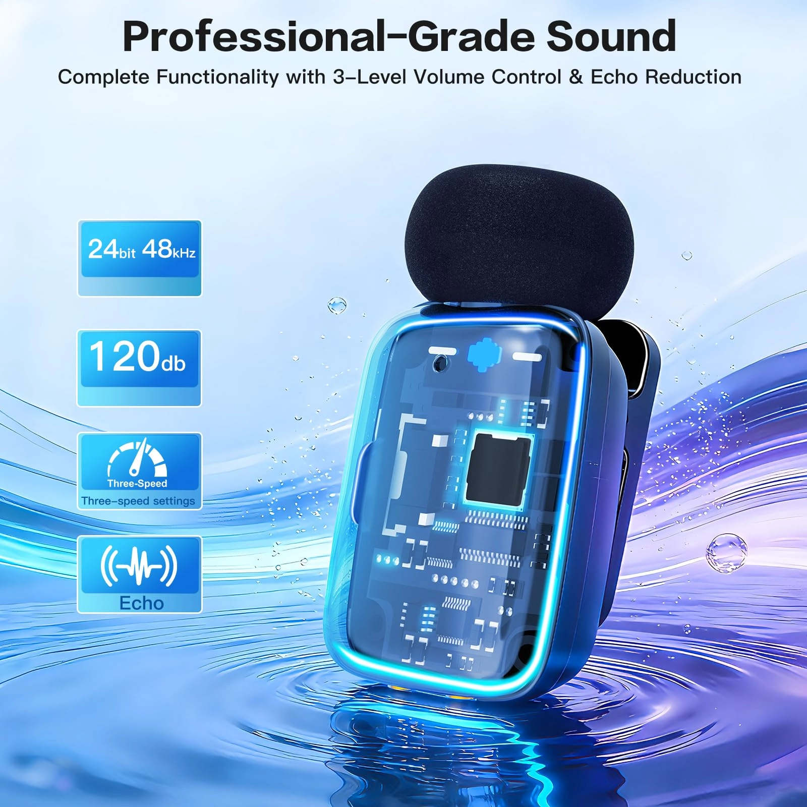 M6 Wireless+USB+Lightning Microphone