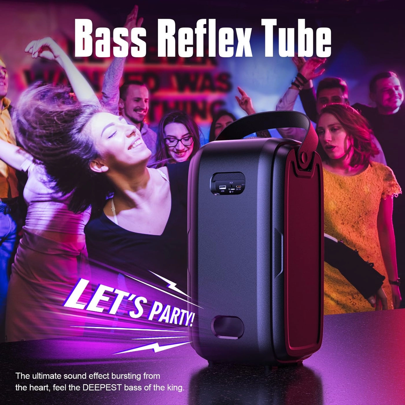 Party Loudest Portable Bluetooth Speaker