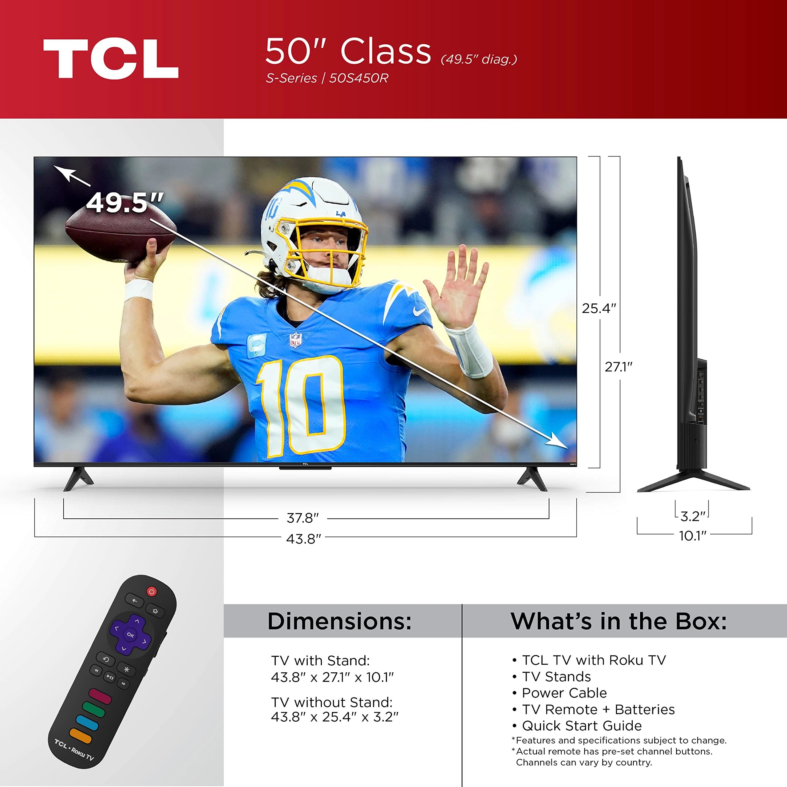 50S450R - 50-inch