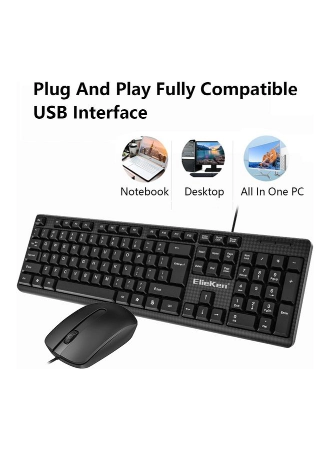 Wired Keyboard And Mouse Combo - Wired