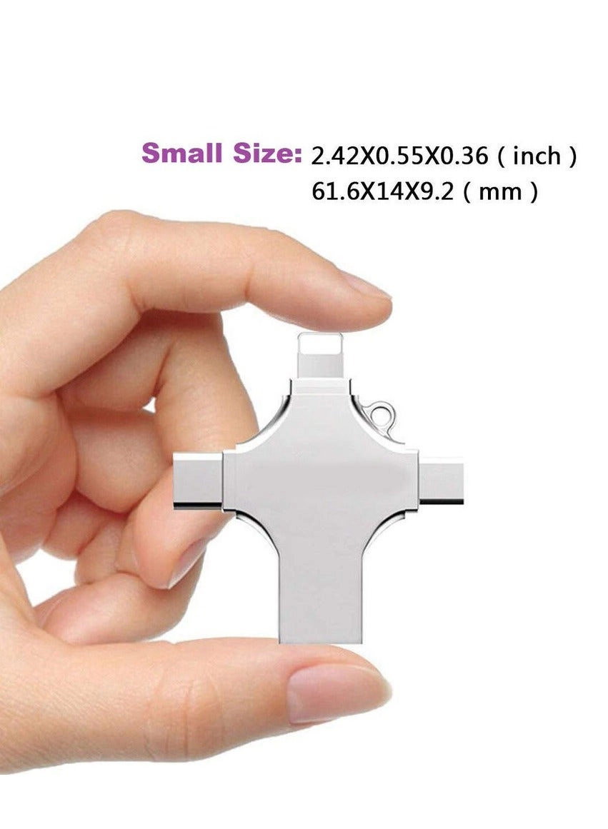4 In 1 Multi-function OTG USB Flash Drive - 3.0 Type-C 256GB