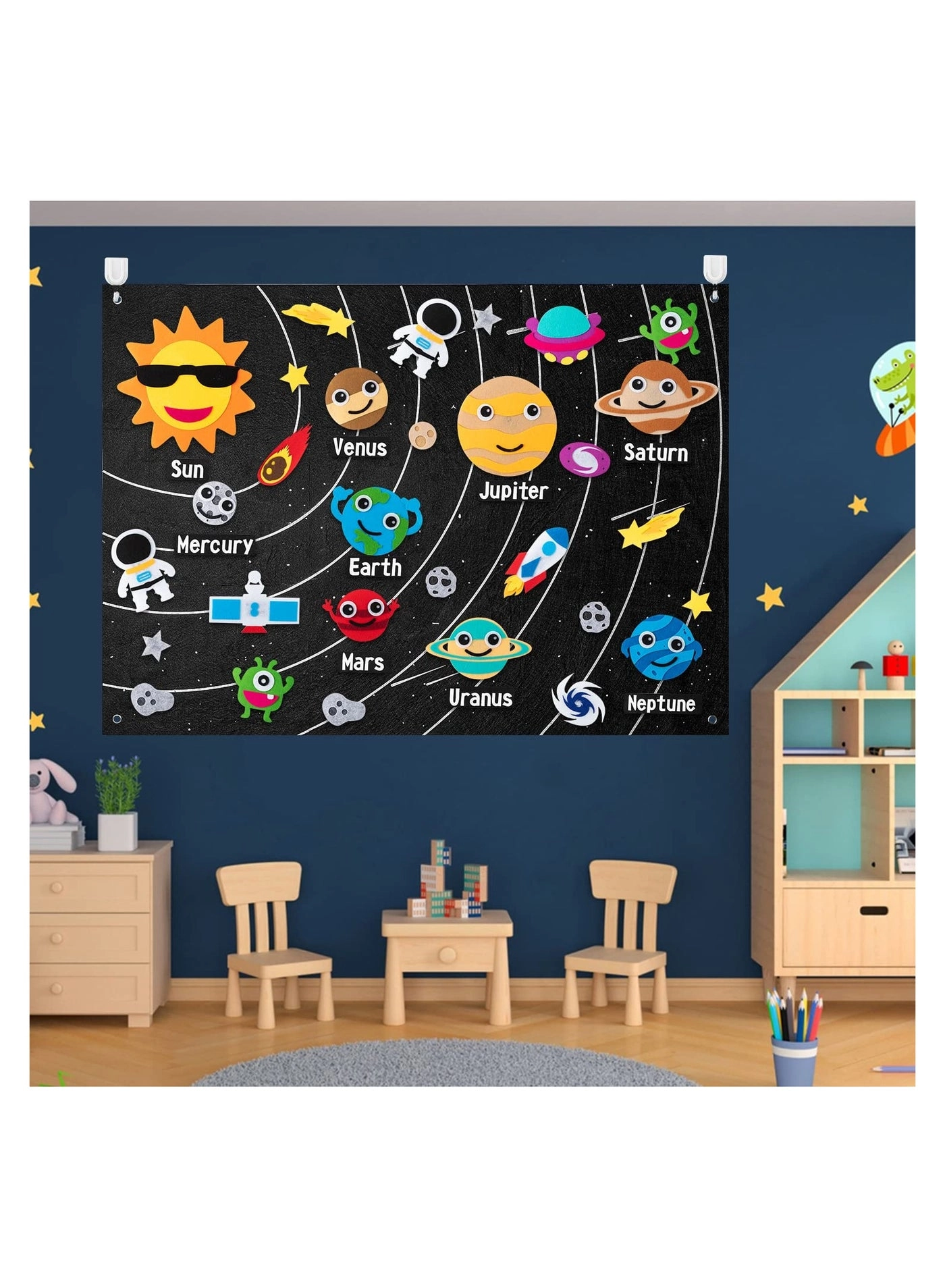 Outer Space Felt Story Board - 30 pieces