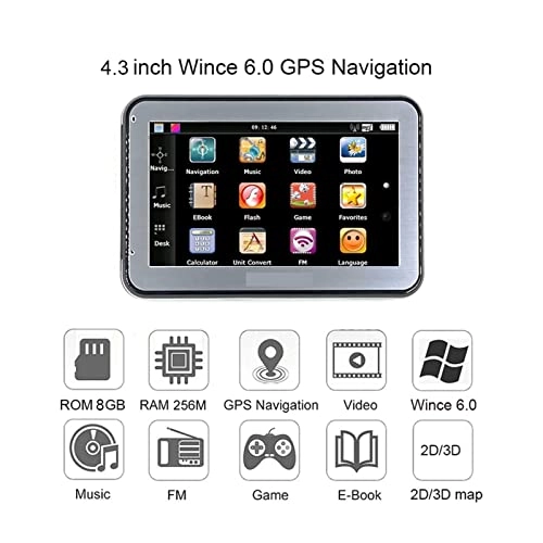 Car GPS Navigation 18456145641 - 4.3 inch 256MB+8GB