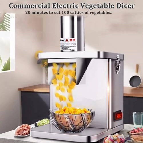 Commercial Vegetable and Fruit Dicer Machine - Electric