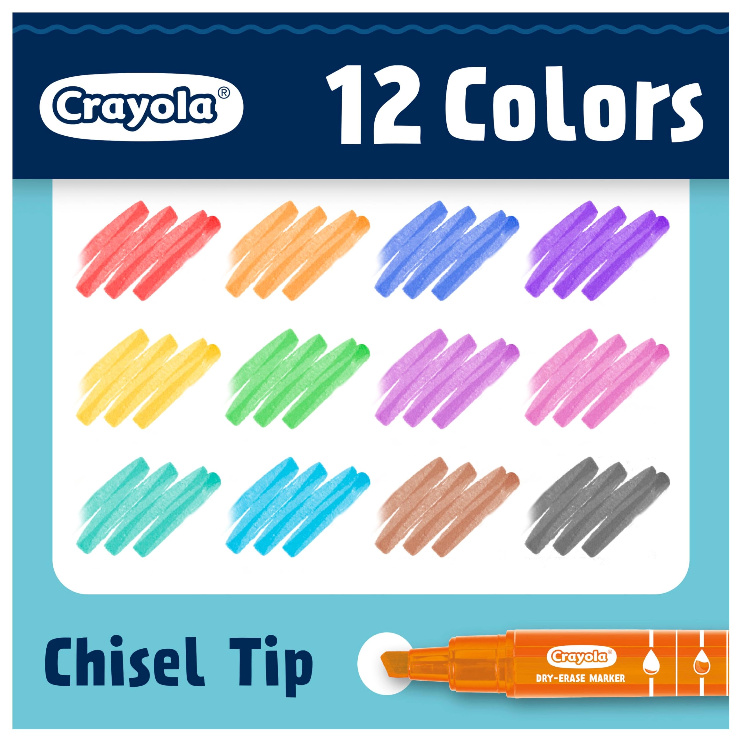 Take Note Dry Erase Markers - Multi-Colors Chisel Tip