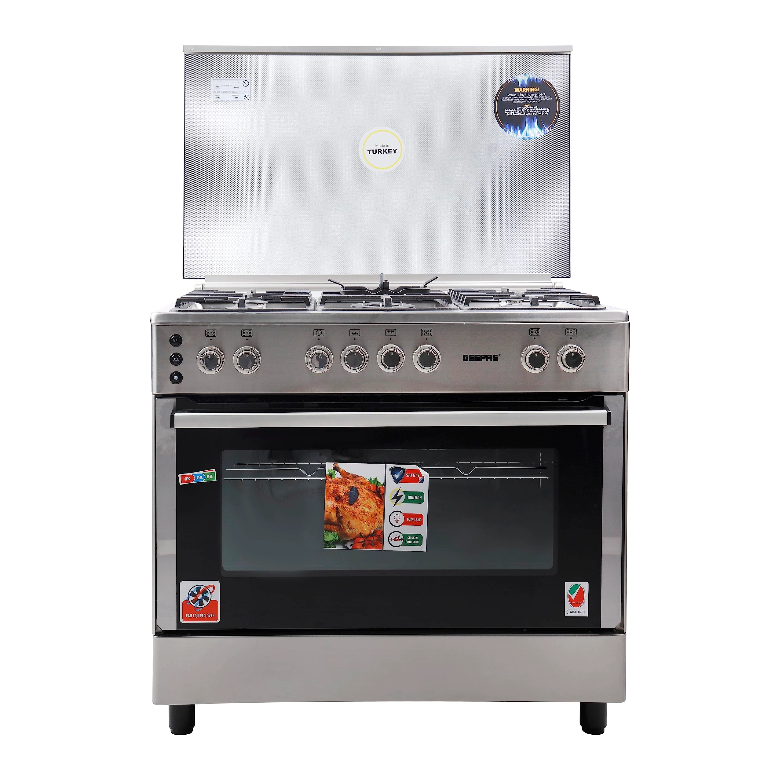 GEEPAS GCR9077FTCST GAS Cooker