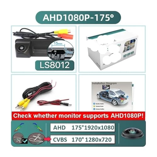 Rear View Camera Fisheye - Night vision Wired 1080P