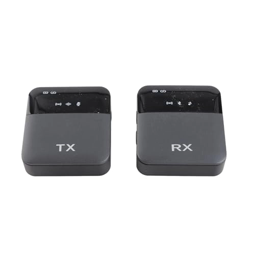 Omnidirectional Wireless Lavalier Microphone System - 2 Transmitters 2.4G