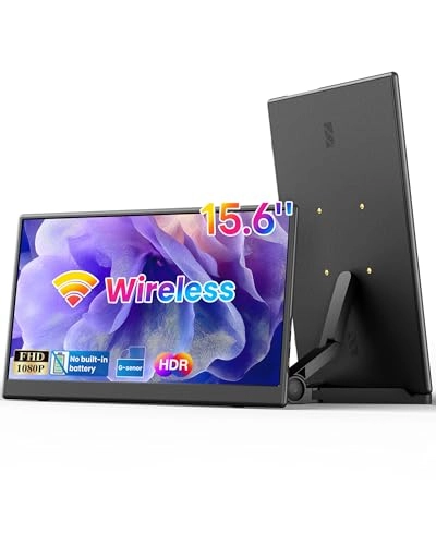 Portable Wireless Monitor - FHD 1080p 15.6 Inches