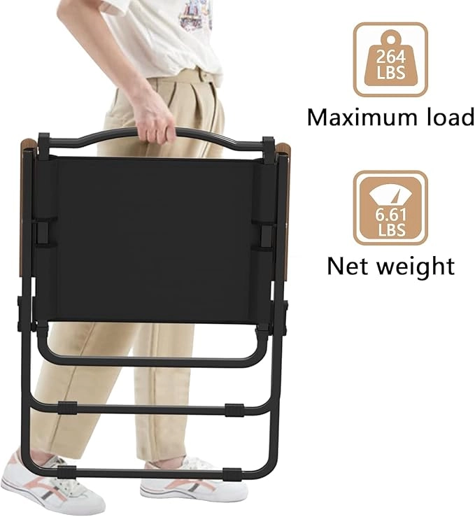 Portable Folding Camping Chair - 260lbs