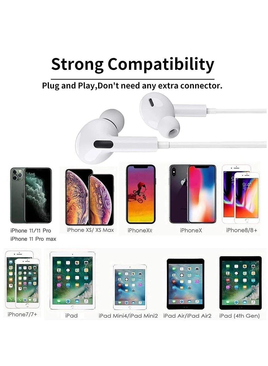 Lightning Headphone Wired Headset