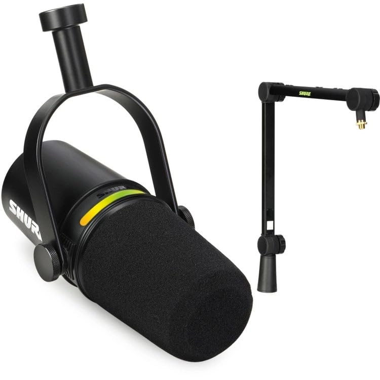 Shure MV7+ - USB+XLR Microphone + SH-BROADCAST1