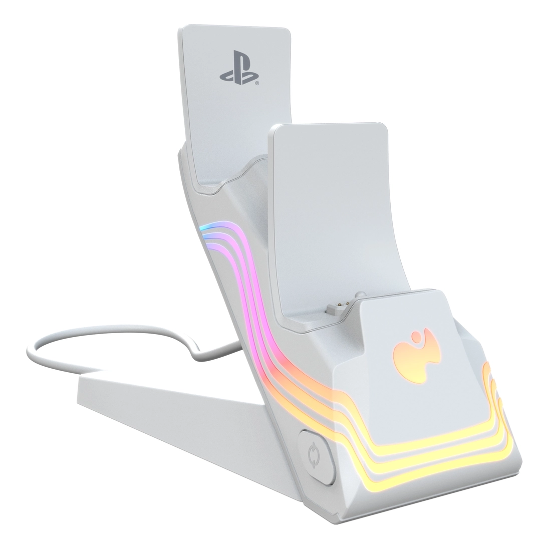 PDP After Glow Dual Charger - Wired USB-C to USB-A Connection PS5
