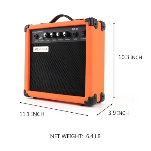20W Pro Electric Guitar Amplifier - 5-inch Headphone jack