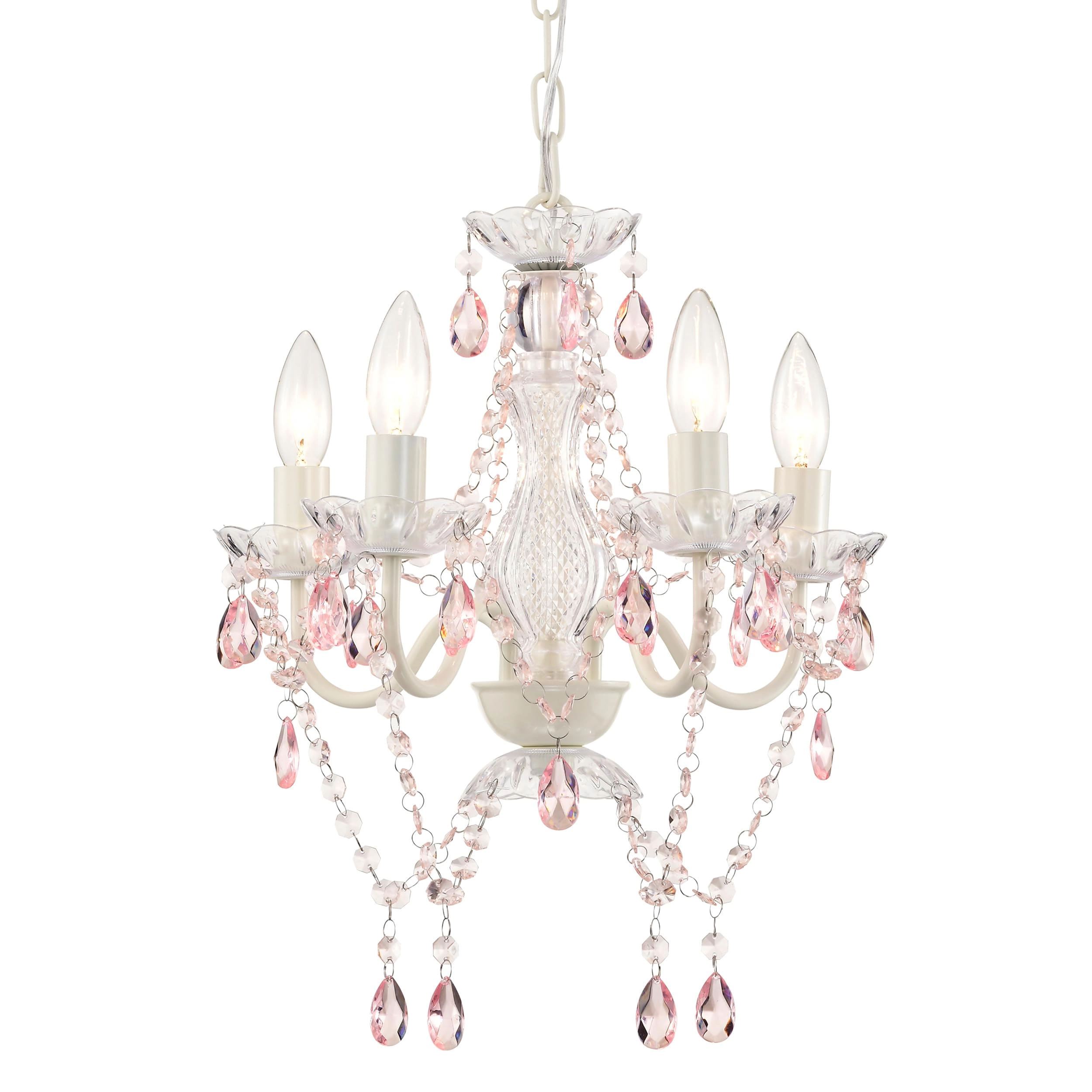 A-Lighting OU19005WP-4 - Pink and White 4-Light
